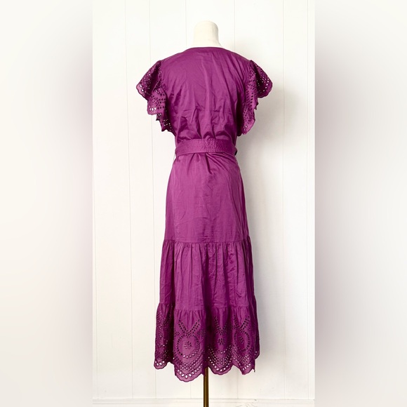 Rails Gia Belted Midi Dress in Berry Purple - Picture 9 of 13